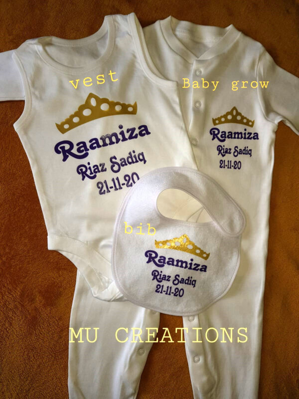 Personalised Babygrow set